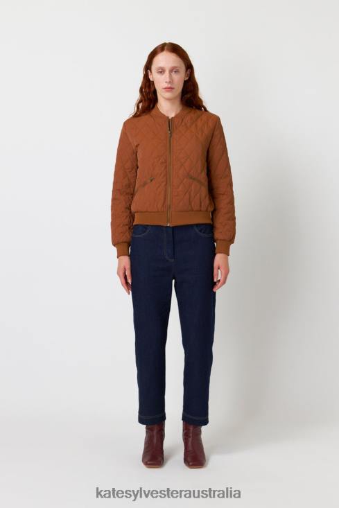 Quilted bomber Tobacco Kate Sylvester Women Clothing 4T0D68