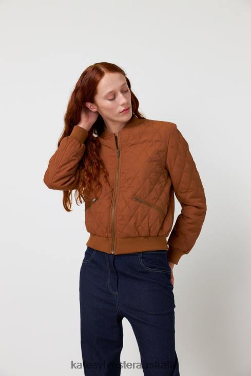 Quilted bomber Tobacco Kate Sylvester Women Clothing 4T0D68
