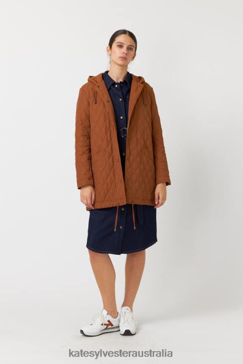 Quilted parka Tobacco Kate Sylvester Women Clothing 4T0D67