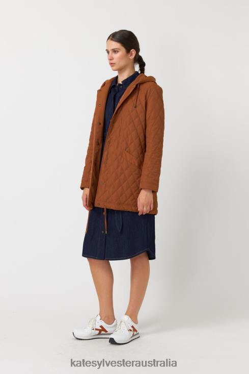 Quilted parka Tobacco Kate Sylvester Women Clothing 4T0D67