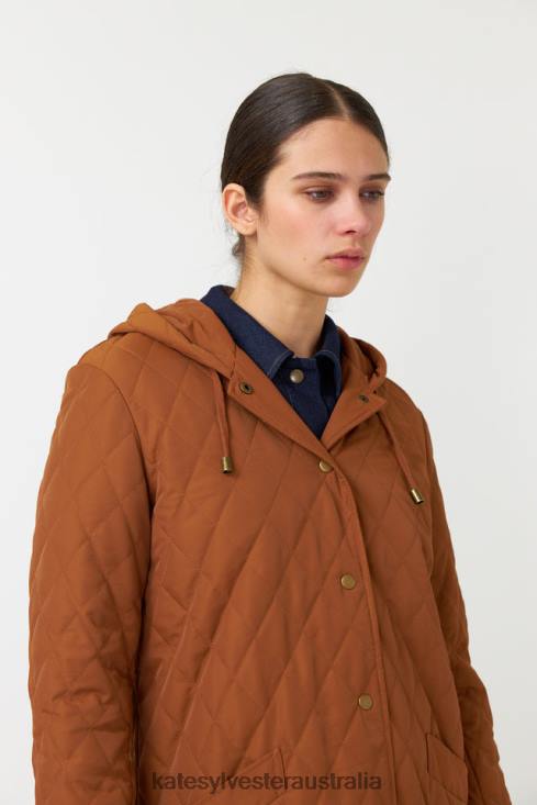 Quilted parka Tobacco Kate Sylvester Women Clothing 4T0D67