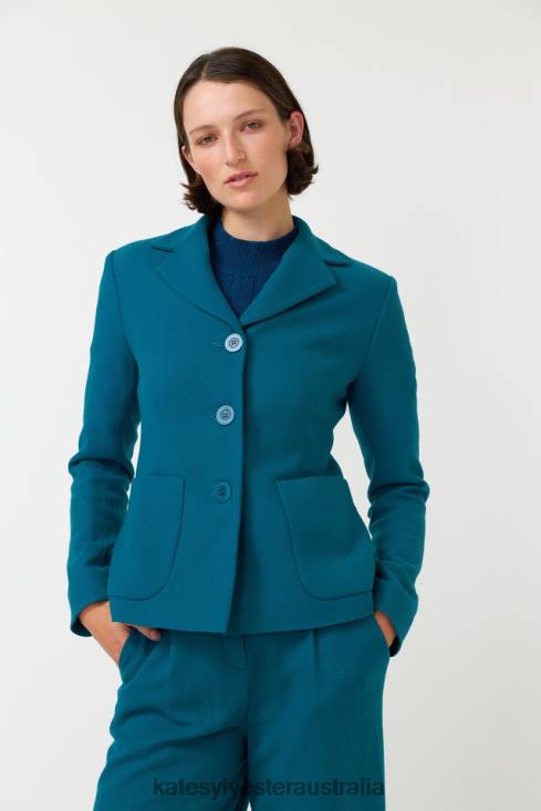 Stella blazer Turquoise Kate Sylvester Women Clothing 4T0D269