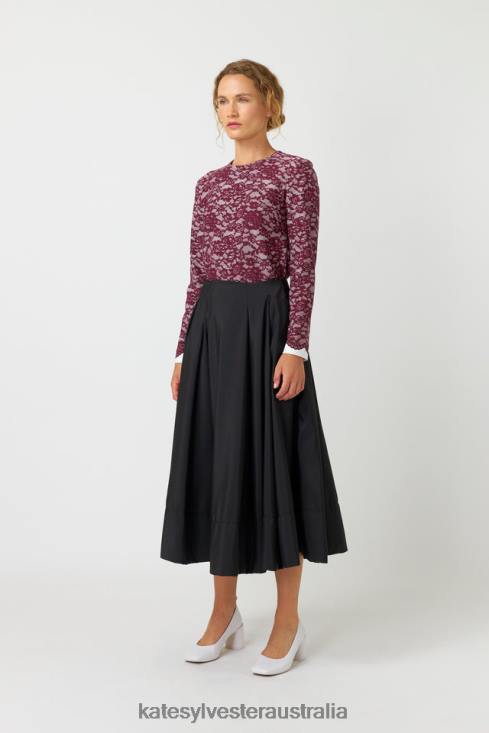 Belle skirt Black Kate Sylvester Women Clothing 4T0D291