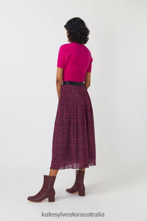 Blooming skirt Berry blooms Kate Sylvester Women Clothing 4T0D296