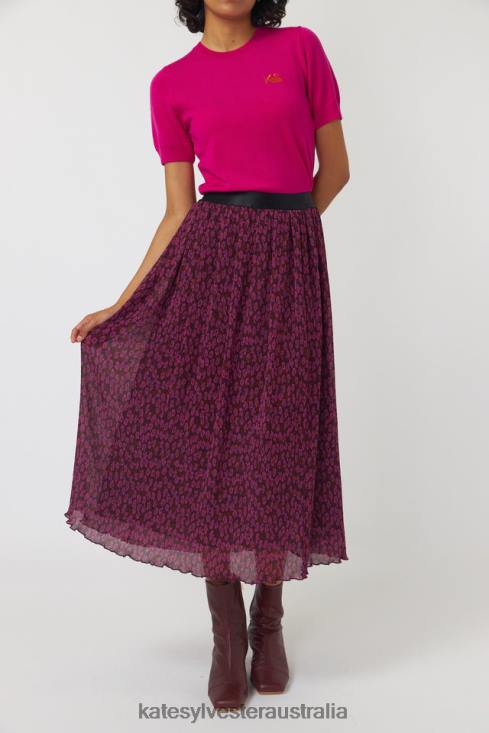 Blooming skirt Berry blooms Kate Sylvester Women Clothing 4T0D296