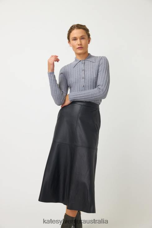 Kiara Skirt Black Kate Sylvester Women Clothing 4T0D58