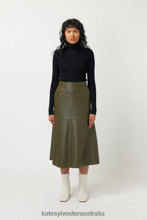 Kiara Skirt Olive Kate Sylvester Women Clothing 4T0D17
