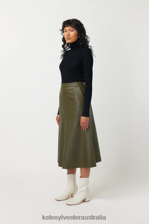 Kiara Skirt Olive Kate Sylvester Women Clothing 4T0D17