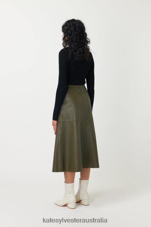 Kiara Skirt Olive Kate Sylvester Women Clothing 4T0D17