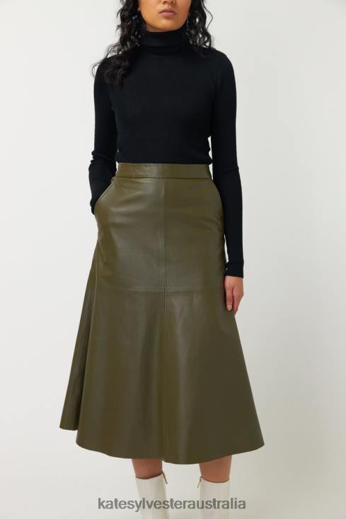 Kiara Skirt Olive Kate Sylvester Women Clothing 4T0D17