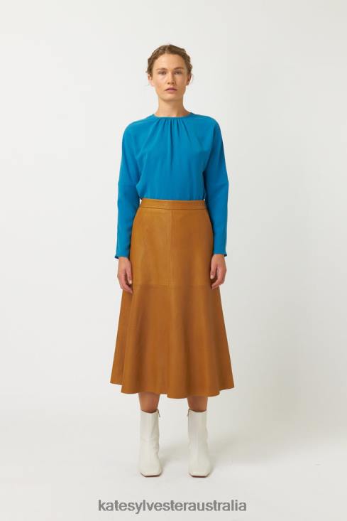 Kiara Skirt Tan Kate Sylvester Women Clothing 4T0D289