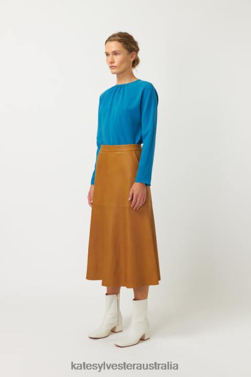Kiara Skirt Tan Kate Sylvester Women Clothing 4T0D289