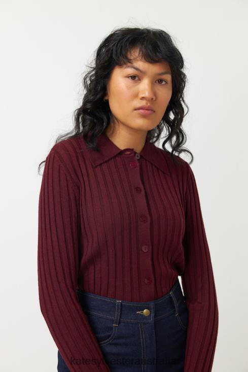 Carmel Top Espresso Kate Sylvester Women Clothing 4T0D41