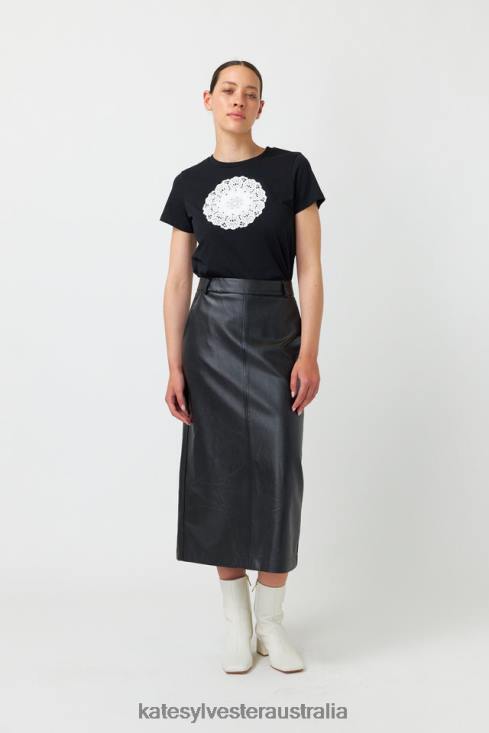 Doily t-shirt Black Kate Sylvester Women Clothing 4T0D204