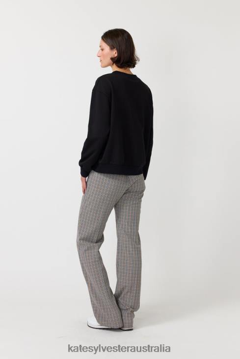 Falling roses sweatshirt Black Kate Sylvester Women Clothing 4T0D184