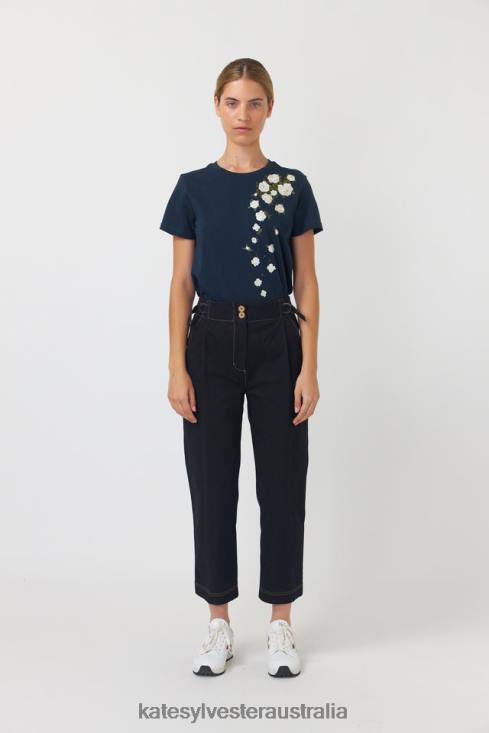 Falling roses t-shirt Ink Kate Sylvester Women Clothing 4T0D180