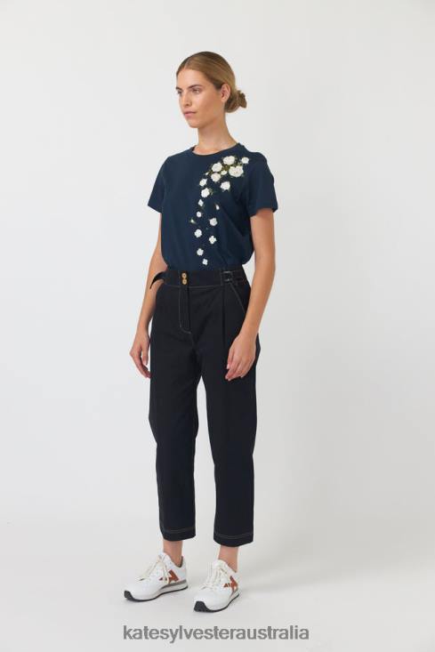 Falling roses t-shirt Ink Kate Sylvester Women Clothing 4T0D180