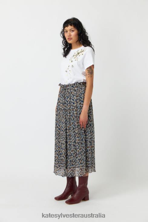 Falling roses t-shirt White Kate Sylvester Women Clothing 4T0D182