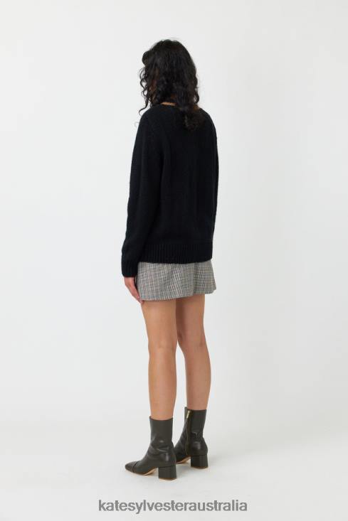 Fluffy cardigan Black Kate Sylvester Women Clothing 4T0D157