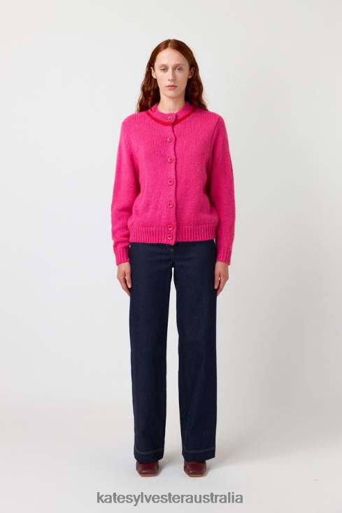 Fluffy cardigan Pink Kate Sylvester Women Clothing 4T0D162