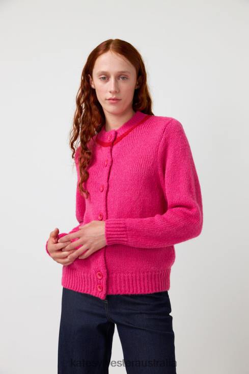 Fluffy cardigan Pink Kate Sylvester Women Clothing 4T0D162