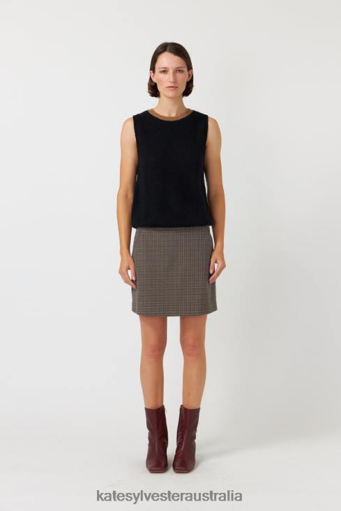 Fluffy vest Black Kate Sylvester Women Clothing 4T0D158