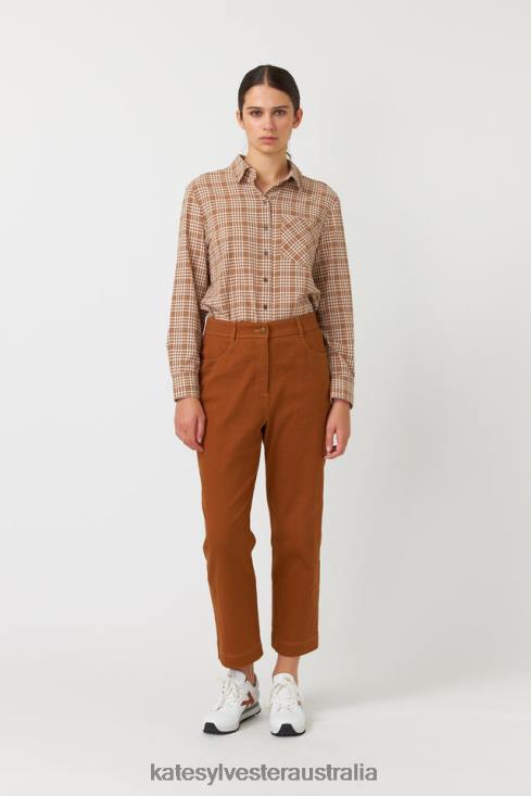 Gingham shirt Caramel Kate Sylvester Women Clothing 4T0D229