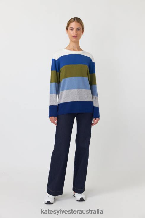 Kaleidoscope jumper Blue hues Kate Sylvester Women Clothing 4T0D186