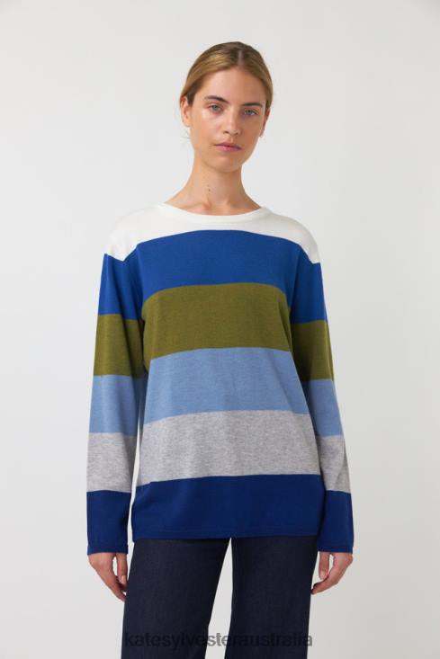 Kaleidoscope jumper Blue hues Kate Sylvester Women Clothing 4T0D186
