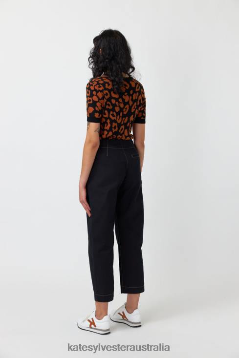 Leopard top Tobacco Kate Sylvester Women Clothing 4T0D194