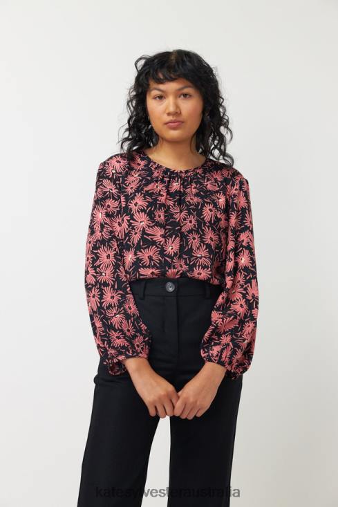 Lia Top Coral Kate Sylvester Women Clothing 4T0D46