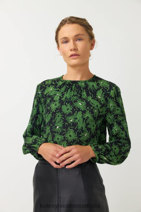 Lia Top Grass Kate Sylvester Women Clothing 4T0D14