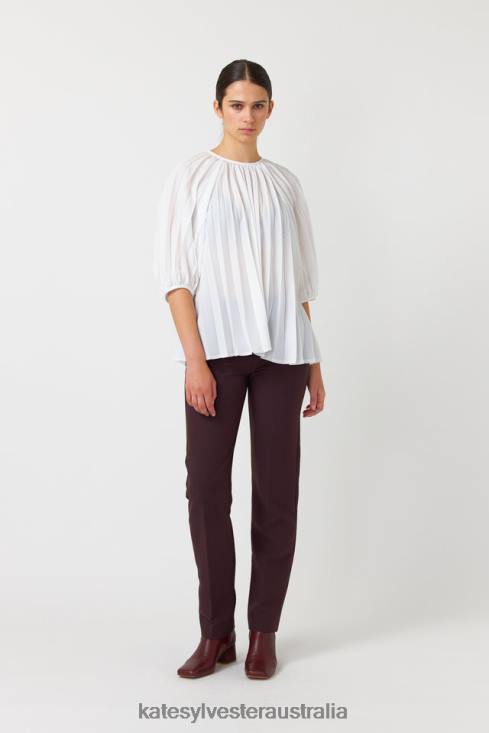 Nina top White Kate Sylvester Women Clothing 4T0D200