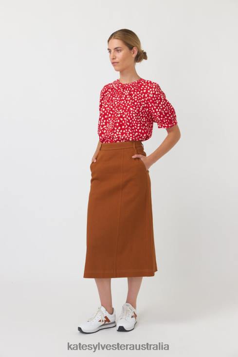 Pebbles blouse Red Kate Sylvester Women Clothing 4T0D231