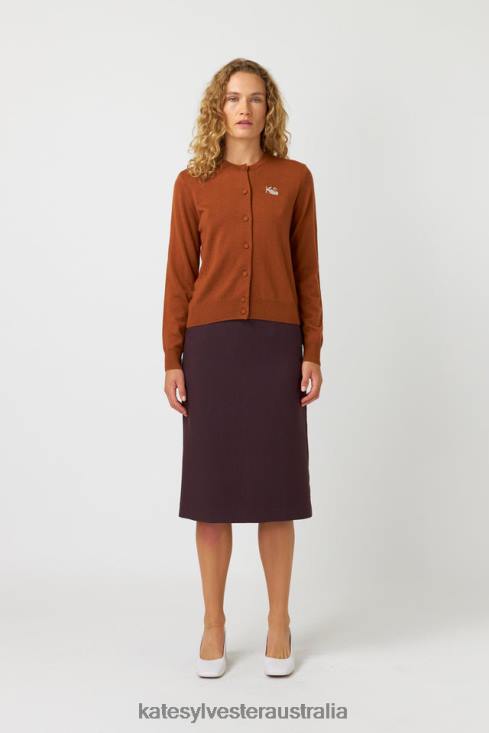 Polly cardigan Tobacco Kate Sylvester Women Clothing 4T0D175