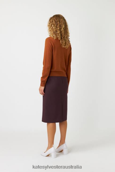 Polly cardigan Tobacco Kate Sylvester Women Clothing 4T0D175