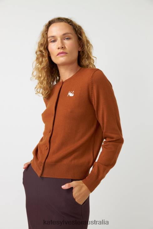 Polly cardigan Tobacco Kate Sylvester Women Clothing 4T0D175