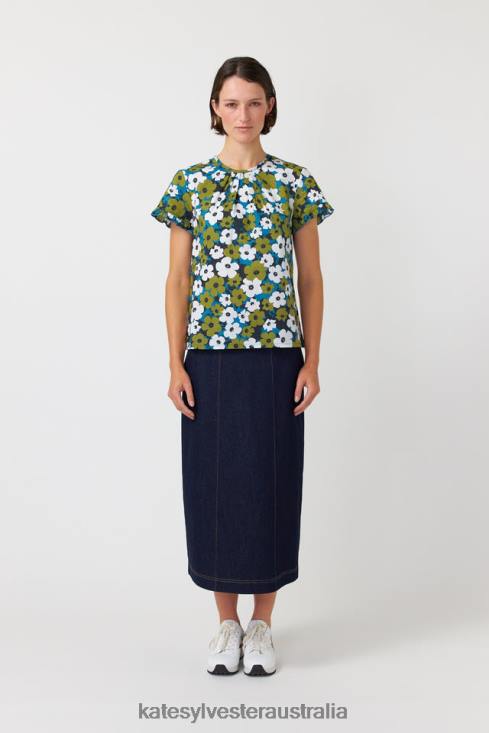 Pop top Ivory olive Kate Sylvester Women Clothing 4T0D224