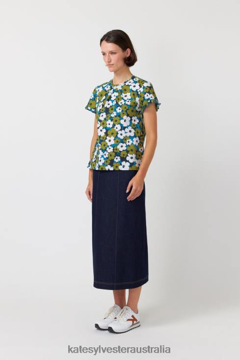 Pop top Ivory olive Kate Sylvester Women Clothing 4T0D224