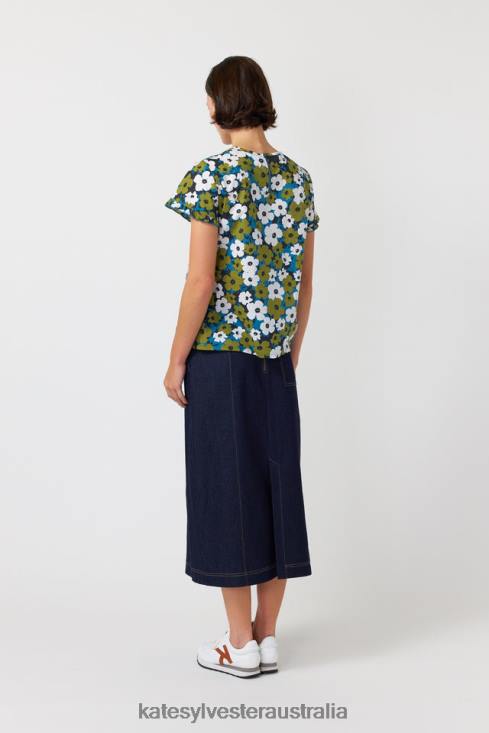 Pop top Ivory olive Kate Sylvester Women Clothing 4T0D224