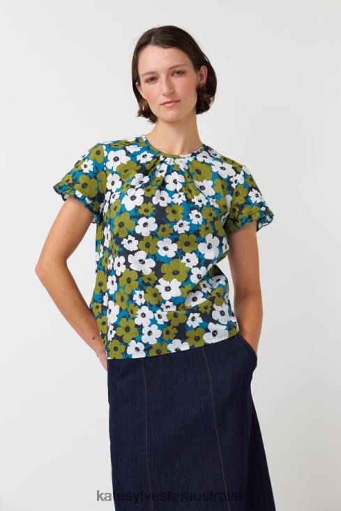 Pop top Ivory olive Kate Sylvester Women Clothing 4T0D224