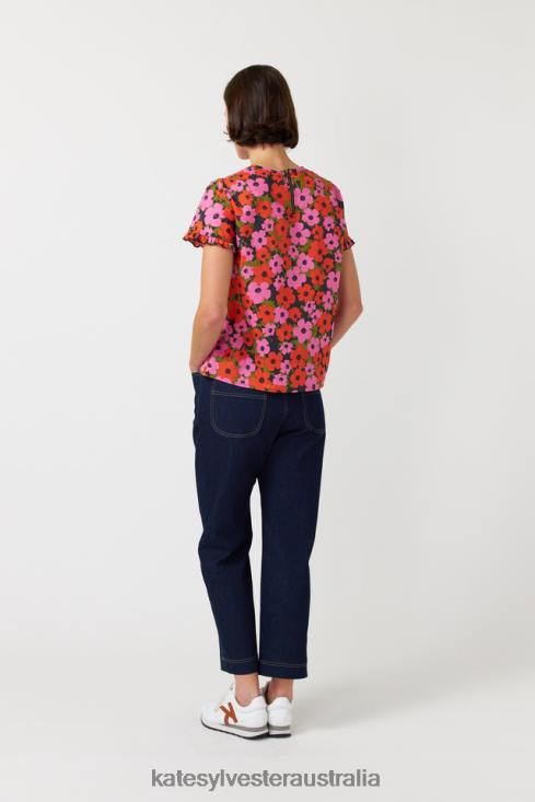 Pop top Pink orange Kate Sylvester Women Clothing 4T0D235