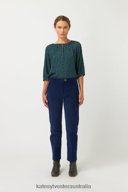 Rosa Smock Top Emerald Kate Sylvester Women Clothing 4T0D31