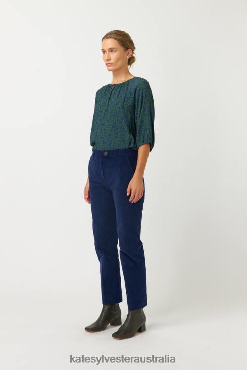 Rosa Smock Top Emerald Kate Sylvester Women Clothing 4T0D31