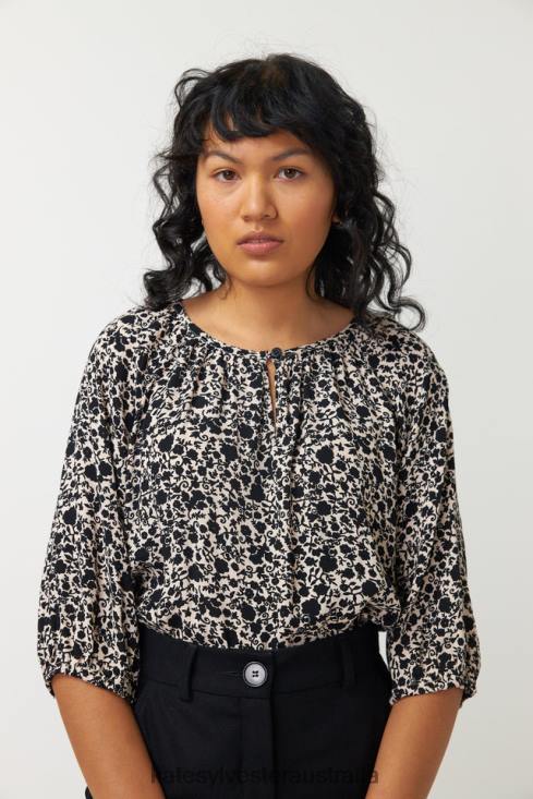 Rosa Smock Top Ivory Kate Sylvester Women Clothing 4T0D3