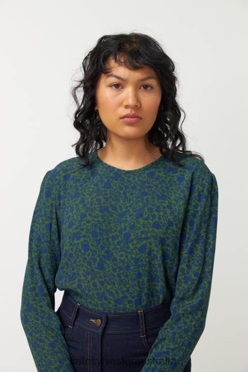Rosa Top Emerald Kate Sylvester Women Clothing 4T0D32