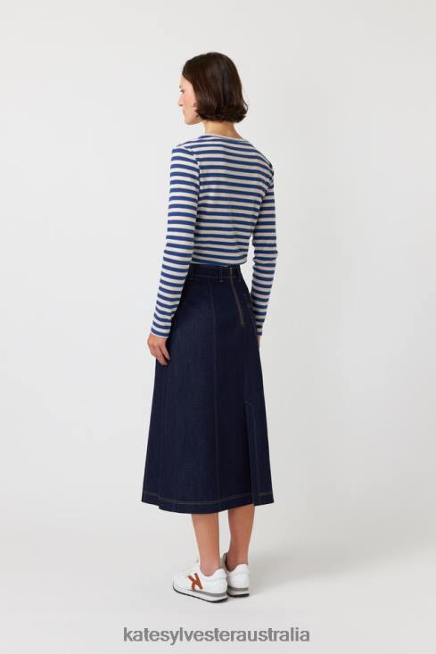 Stripey long sleeve top Ink stripe Kate Sylvester Women Clothing 4T0D197