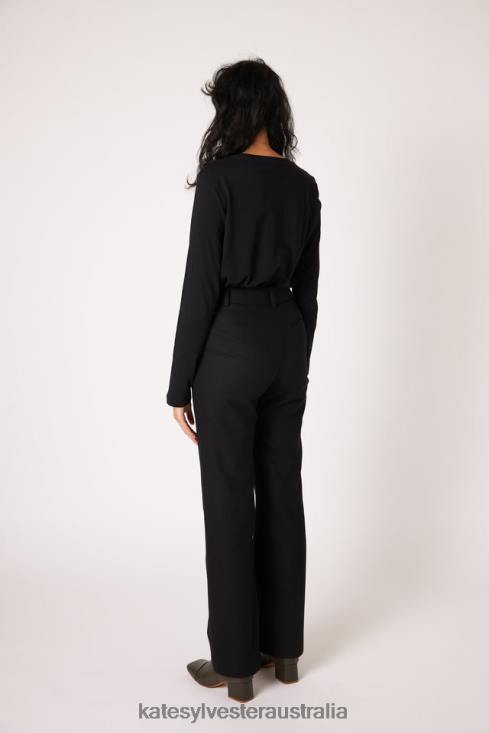 Swan Long Sleeve Black Kate Sylvester Women Clothing 4T0D7