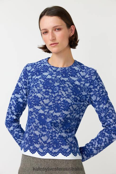 Tina top Navy Kate Sylvester Women Clothing 4T0D167