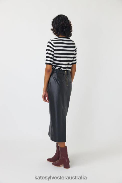 Top Black stripe Kate Sylvester Women Clothing 4T0D208